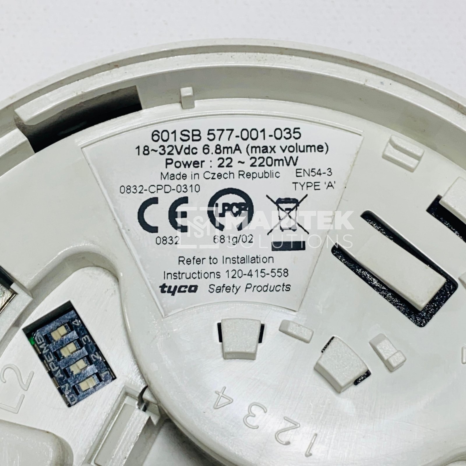 4. 601SB 577-001-035 (4) Tyco 601 SB Detector Base