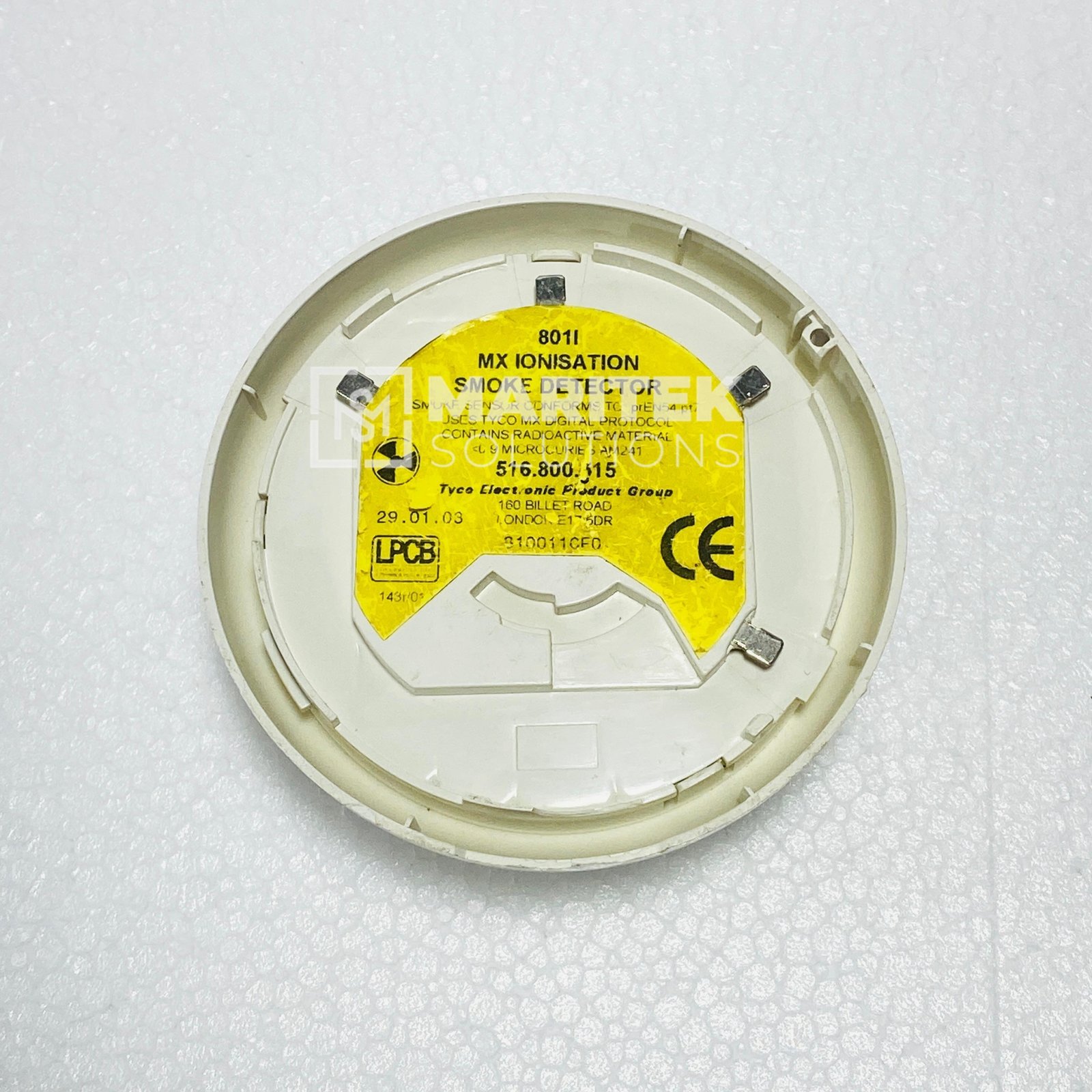 Tyco 8011MX Ionisation Smoke Detector (516.800.515)