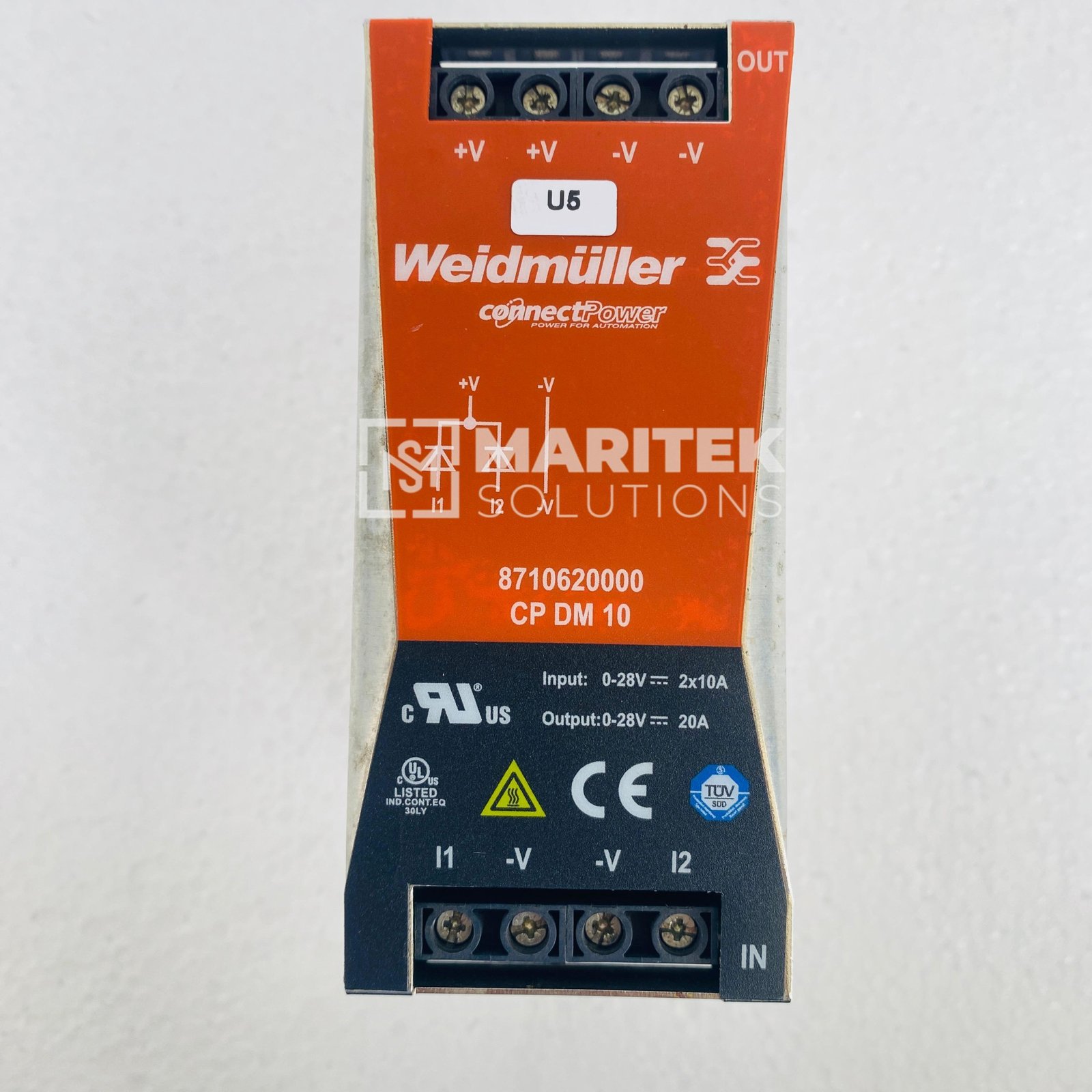 4. CP DM 10 (1) Weidmuller 8710620000 CP DM 10 Redundancy Diode module