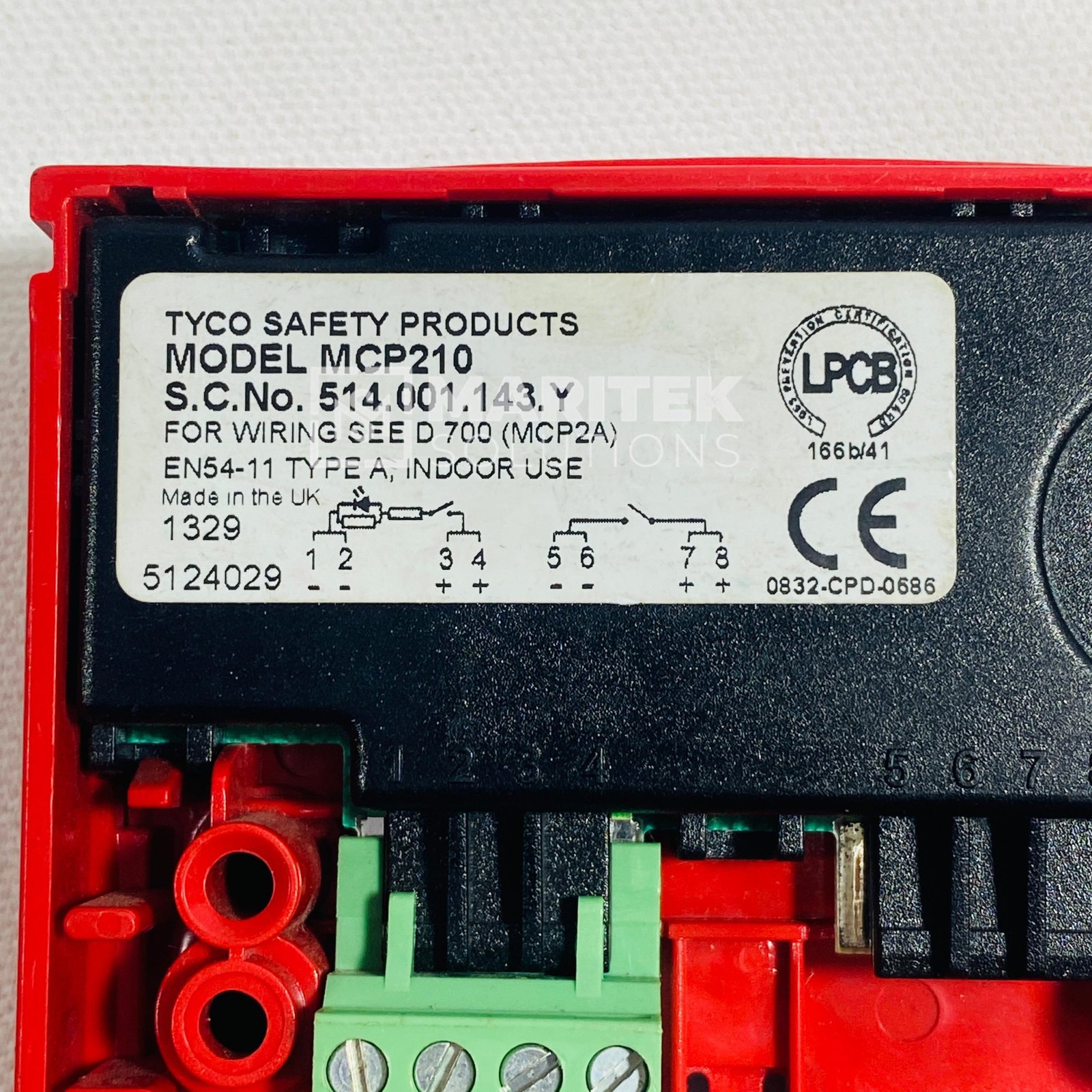 4. MCP210 (3) Tyco MCP210 Manual Call Point