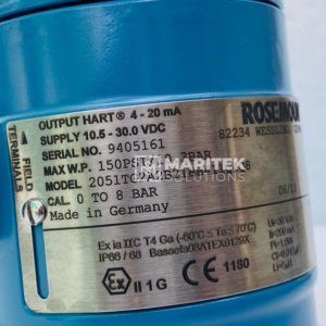 Rosemount 2051TG2A2B21BB411Q4Q8 Pressure Transmitter