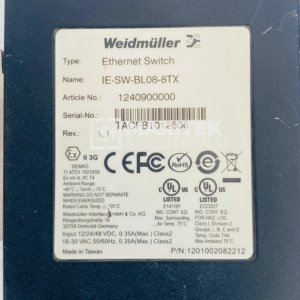 Weidmuller IE-SW-BL08-8TX Industrial Ethernet Switch