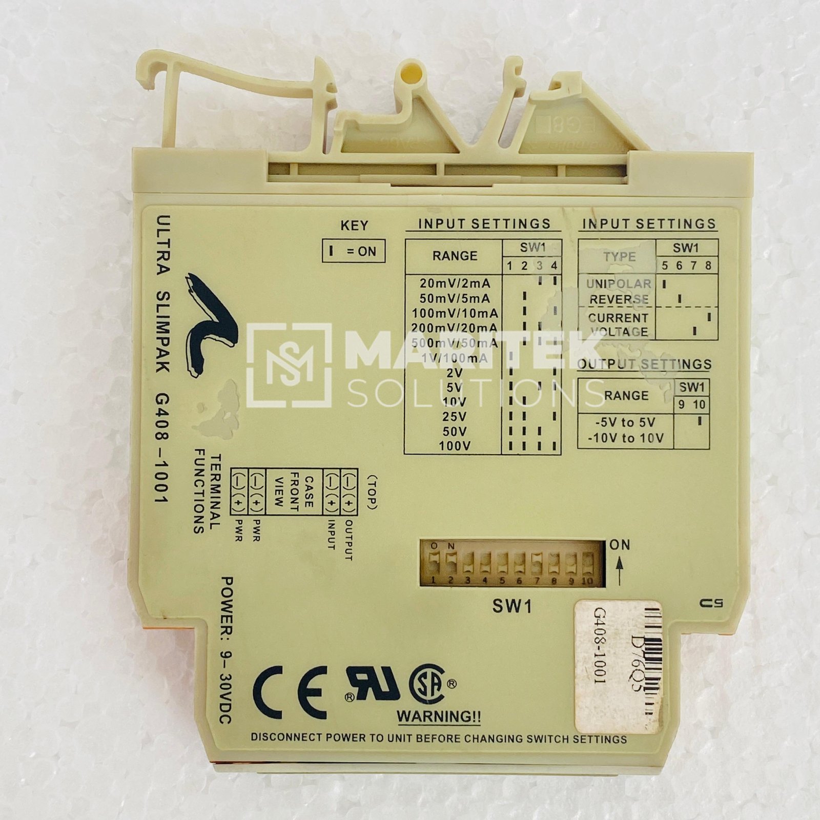Ultra Slimpak G408-1001 Signal Isolator