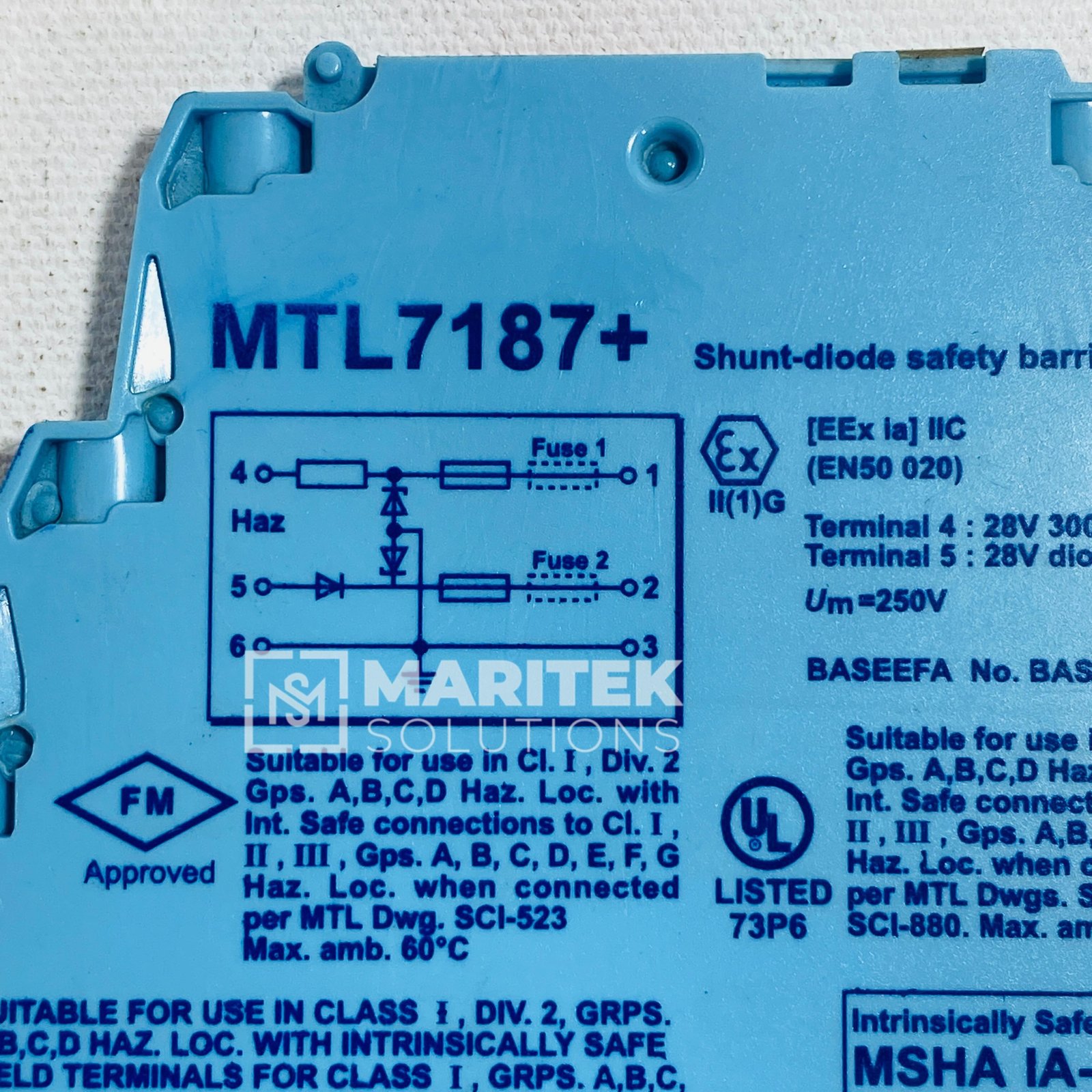 8. MTL7187+ (5) MTL 7187+ Shunt-diode safety barrier