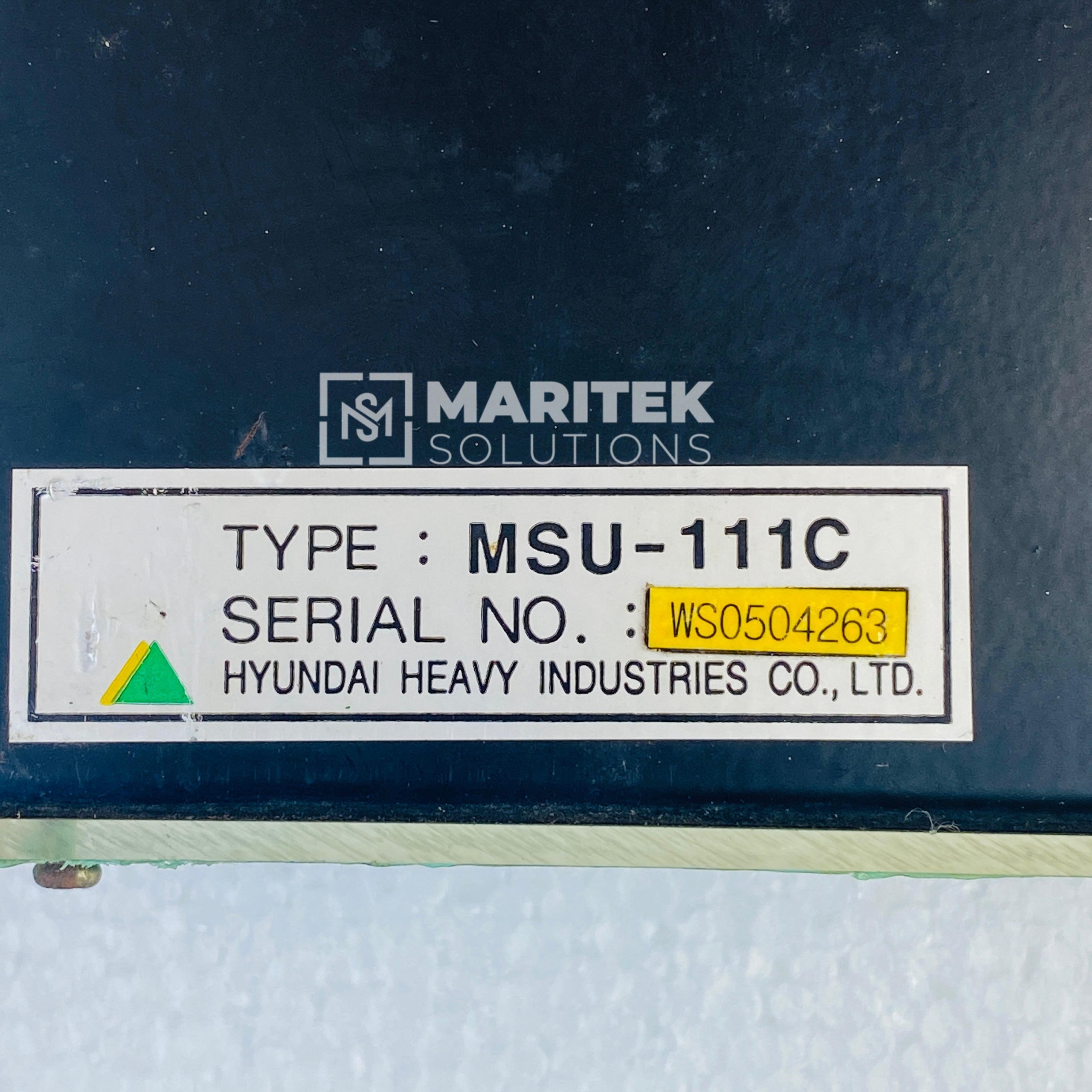 9. MSU-111C (4) Hyundai Heavy Industries MSU-111C Motor Auto Control Unit