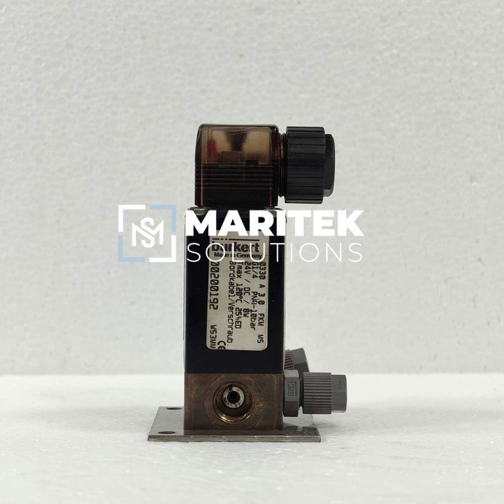 Burkert 0330A3,0 FKM MS G1/4 (10 Bar) Solenoid Valve