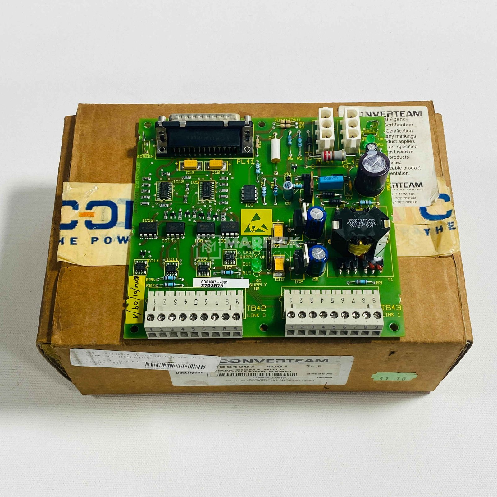1. GDS1007-4001 (5) Converteam GDS1007-4001 Circuit board