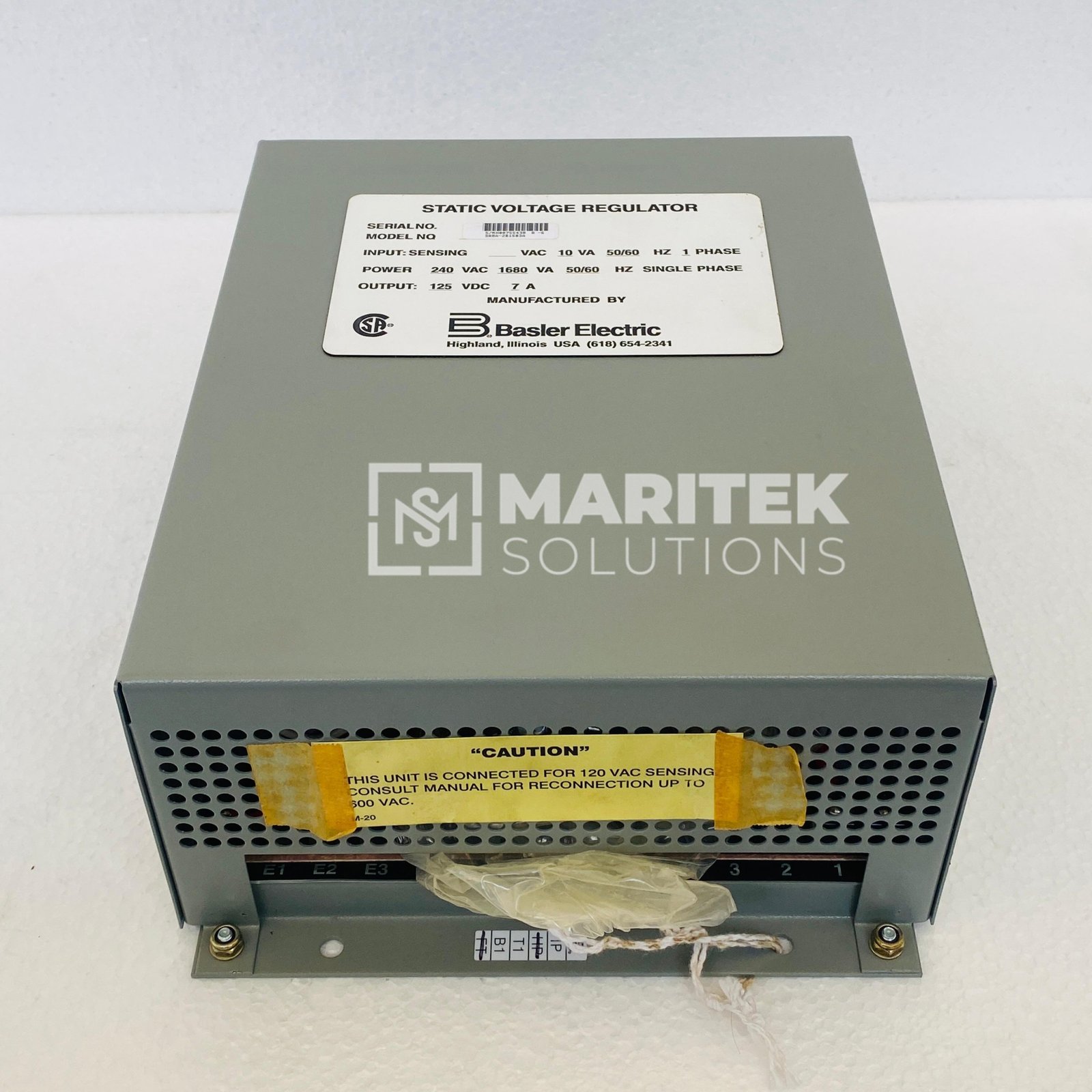 1. SR8A-2B15B3A (4) Basler Electric SR8A-2B15B3A Static Voltage Regulator