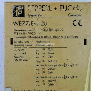 Pepperl+Fuchs WE77/Ex-2U Isolated switch amplifier (06341S)