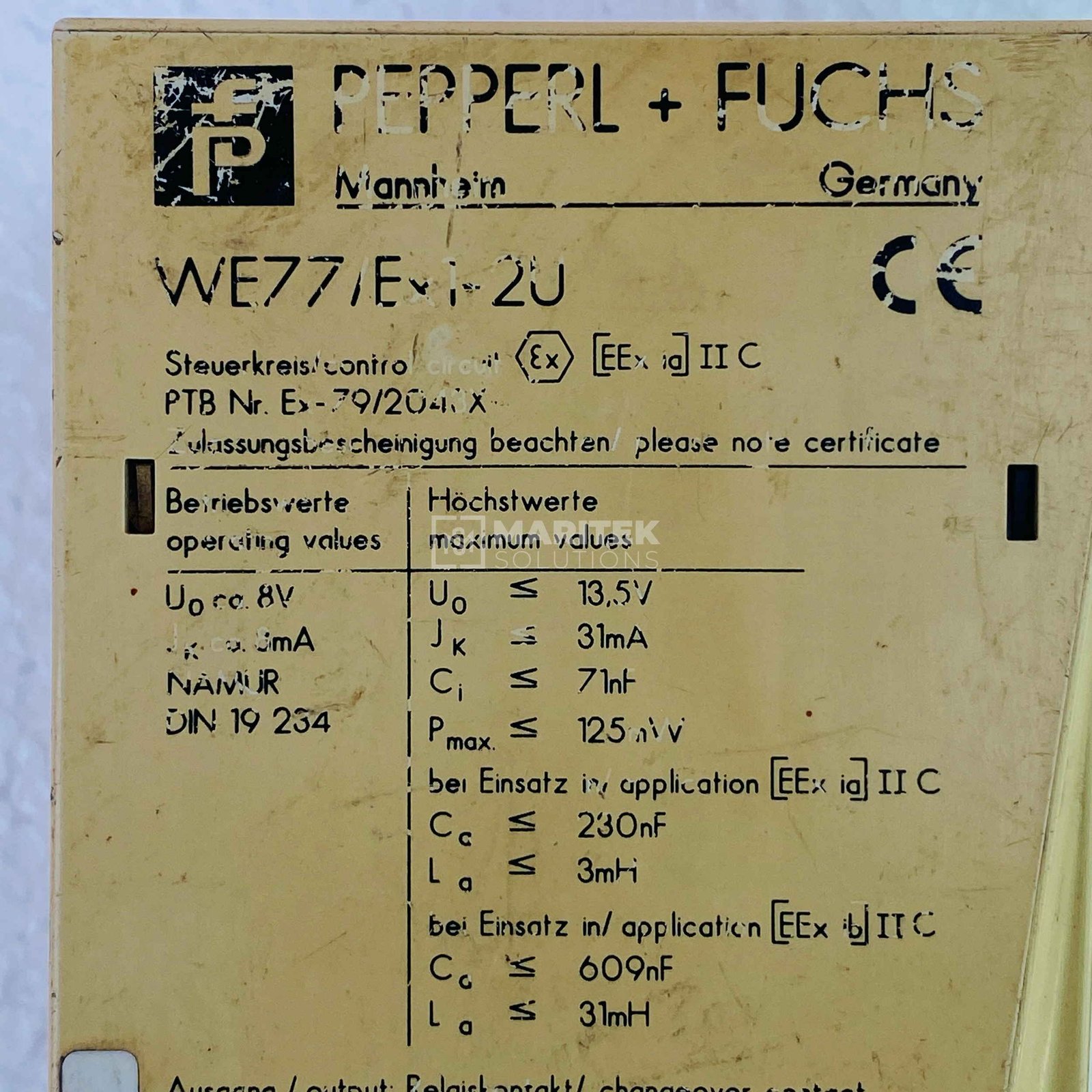 1. WE77Ex1-2U (3) Pepperl+Fuchs WE77/Ex-2U Isolated switch amplifier (06341S)
