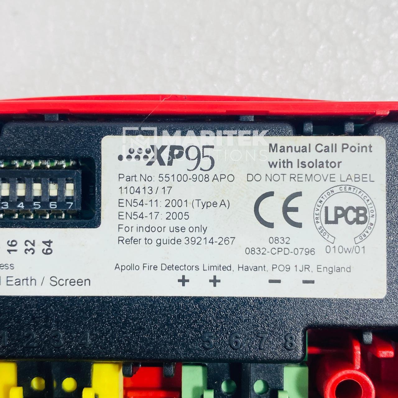 10. 55100-908 APO (New) (2) Apollo XP95 (55100-908 APO) Manual call point