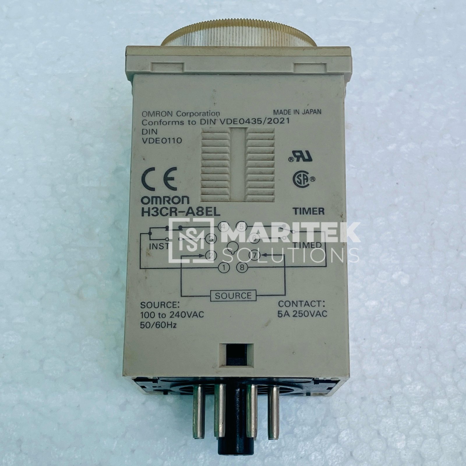 10. H3CR-A8EL (1) Omron H3CR-A8EL Solid-State Timer