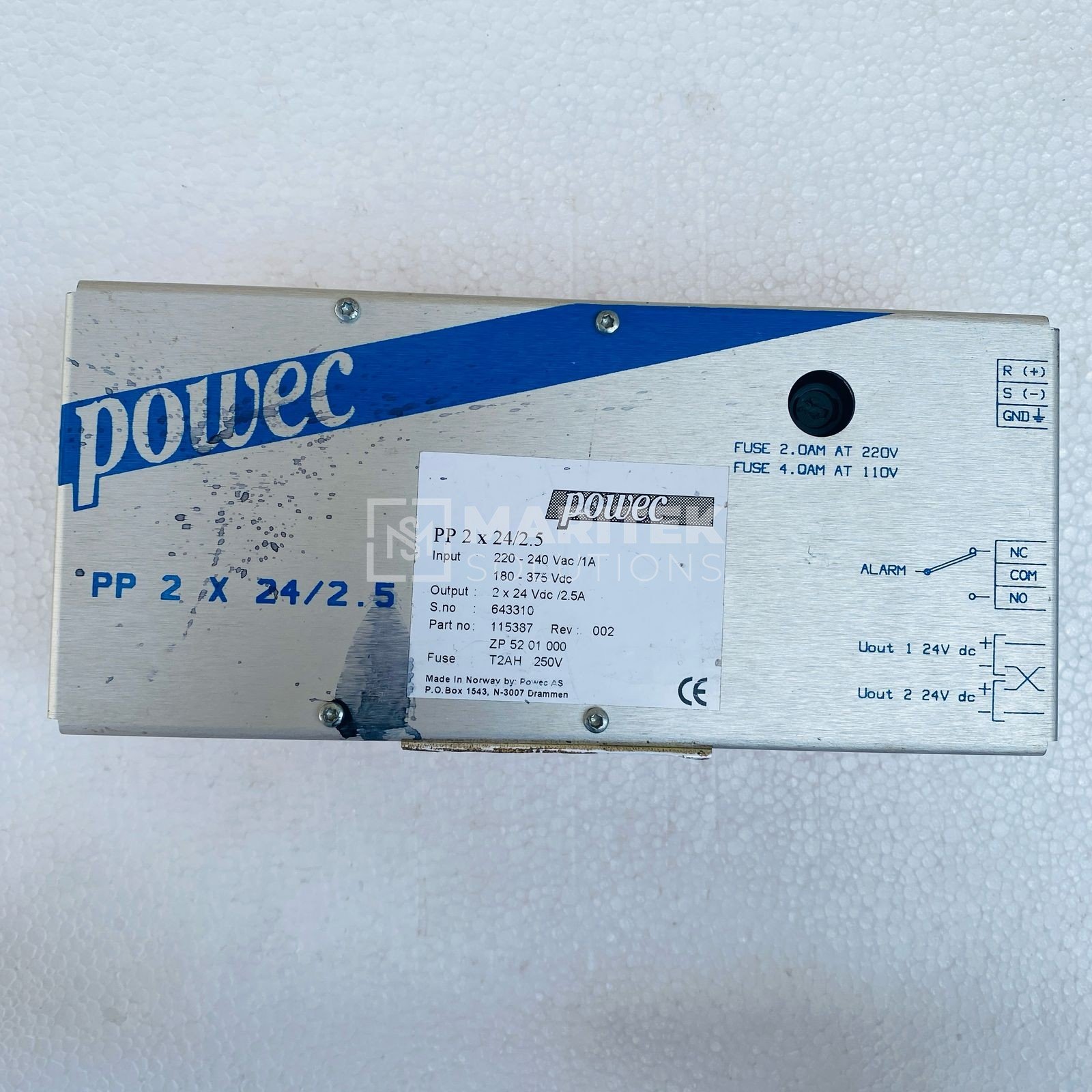 10. PP 2×242 (1) Powec PMP 2×24/2.5 Power supply rectifier module