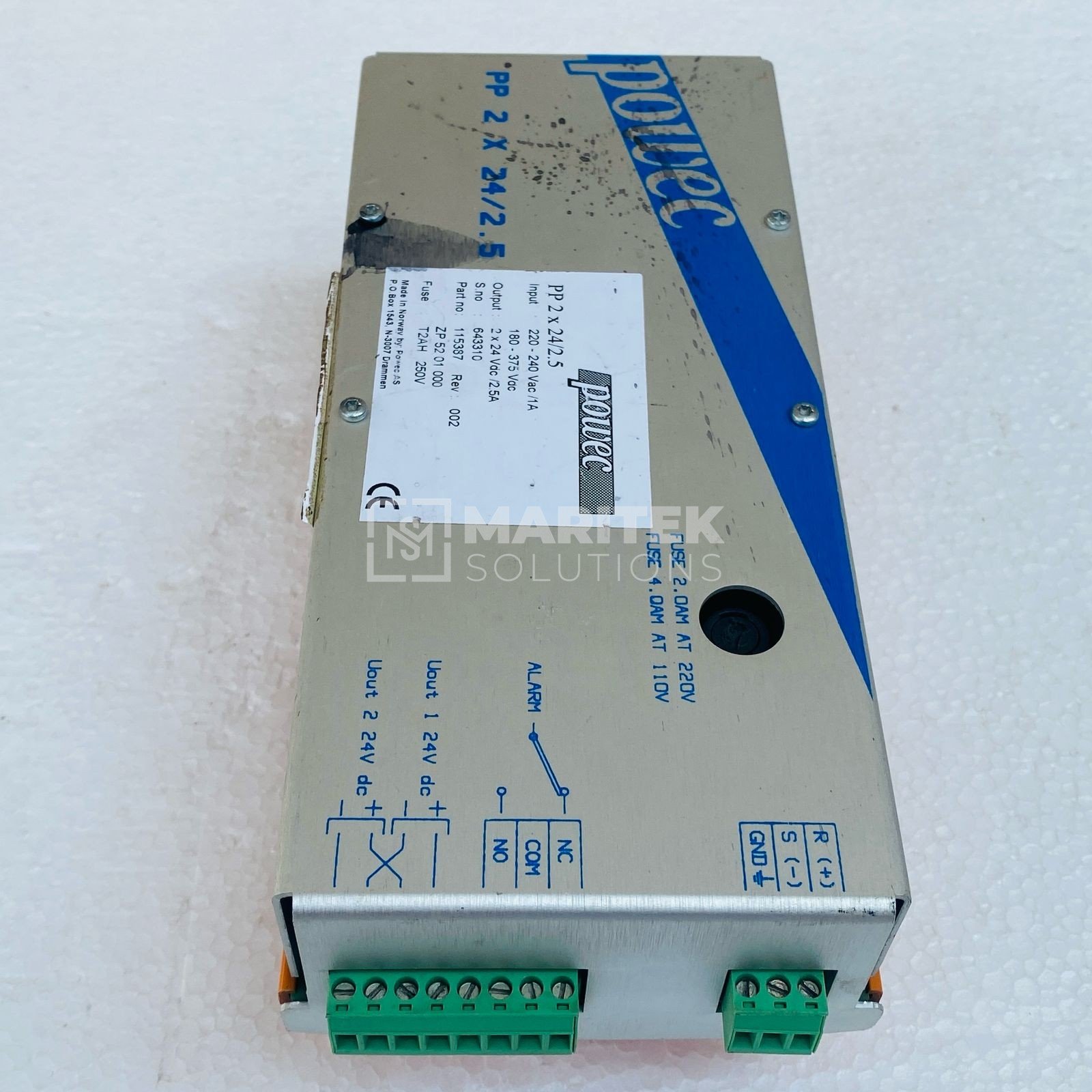 Powec PMP 2×24/2.5 Power supply rectifier module