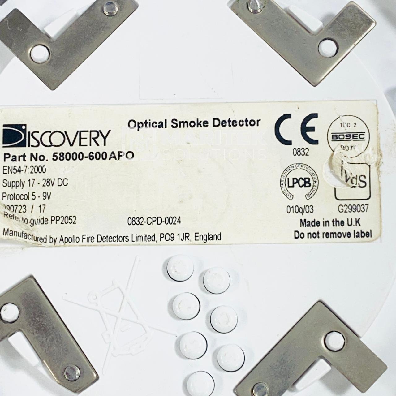 11. 58000-600APO (3) Apollo (58000-600 APO) Optical Smoke Detector