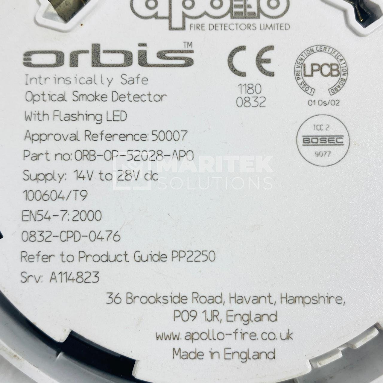 12. ORB-OP-52028-APO (1) Apollo Orbis optical smoke detector (ORB-OP-52028-APO)