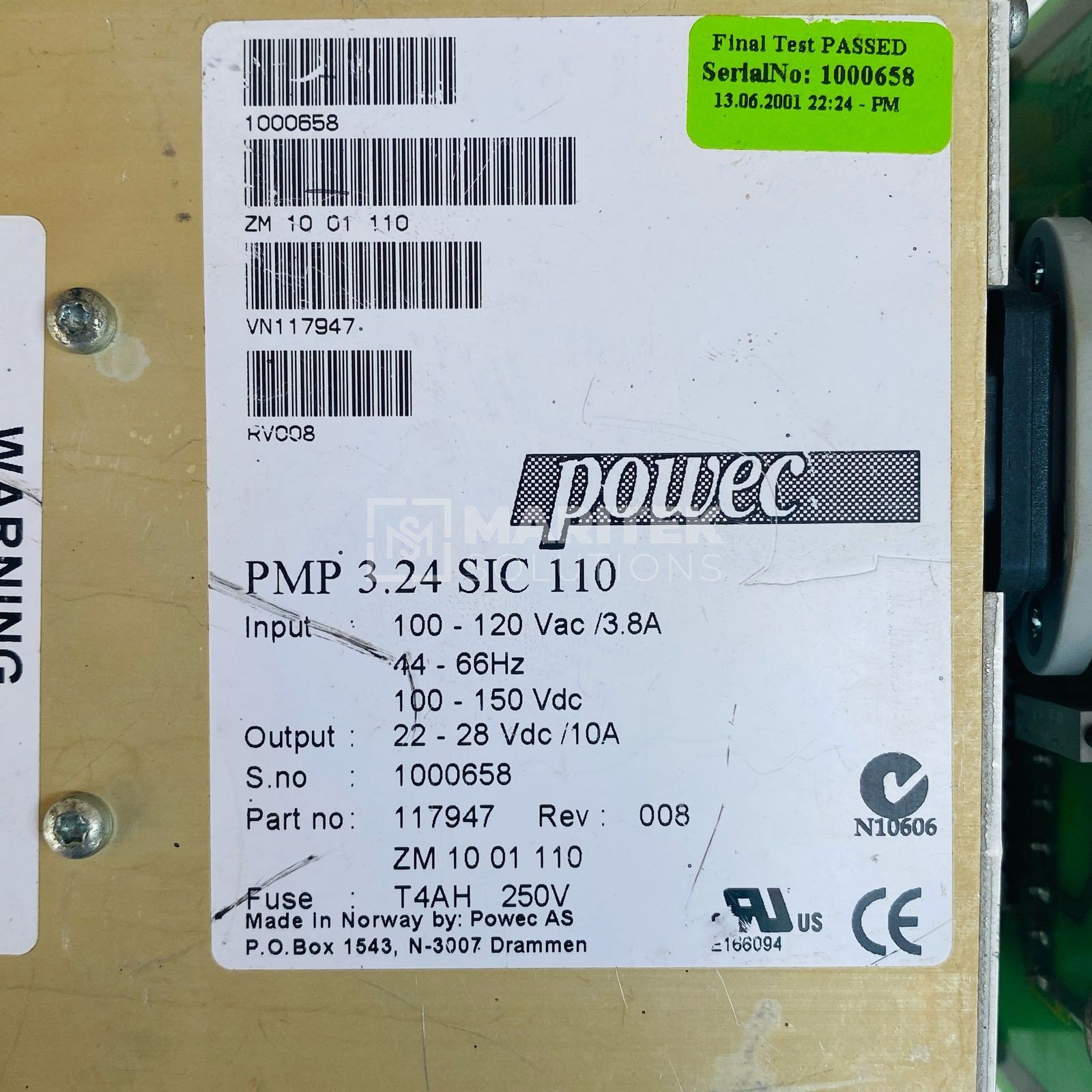 12. PMP 3.24 SIC 110 (5) Powec PMP 3.24 SIC 110 Microprocessor power supply