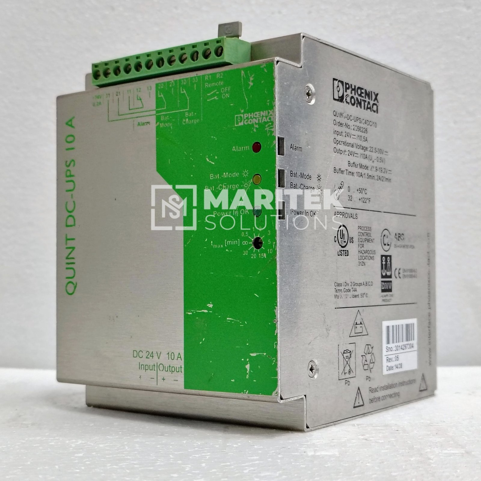 12. QUINT-DC-UPS-24DC-10 (2) Phoenix Contact QUINT-DC-UPS/24DC/10 (2866226) Uninterruptible Power supply