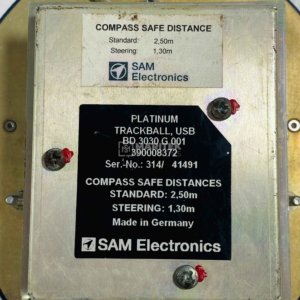 SAM Electronics BD3030G001 Platinum USB Trackball