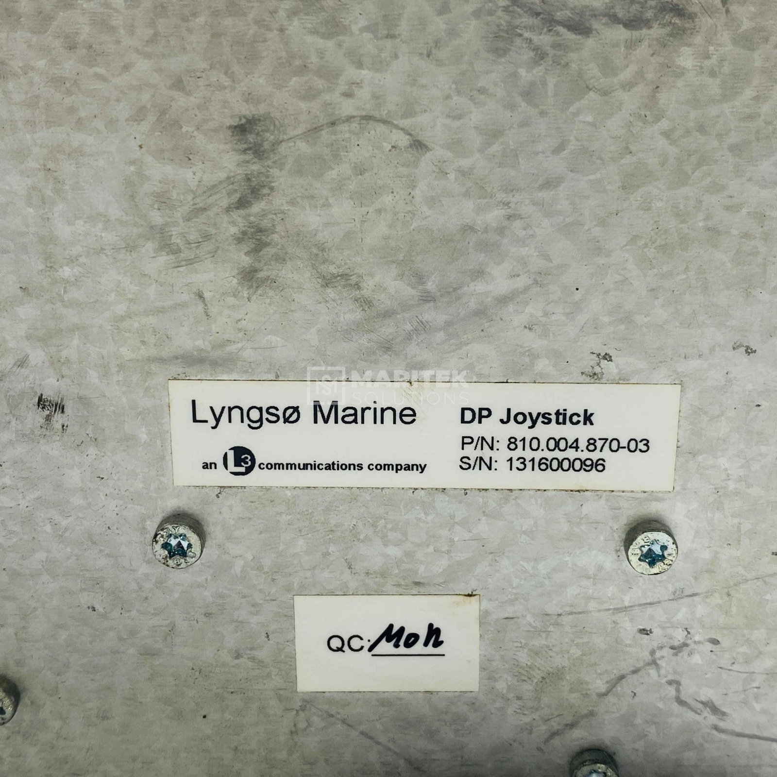 14. 810.004 (5) Lyngso Marine 810.004.870-03 DP Joystick Dynamic positioning system