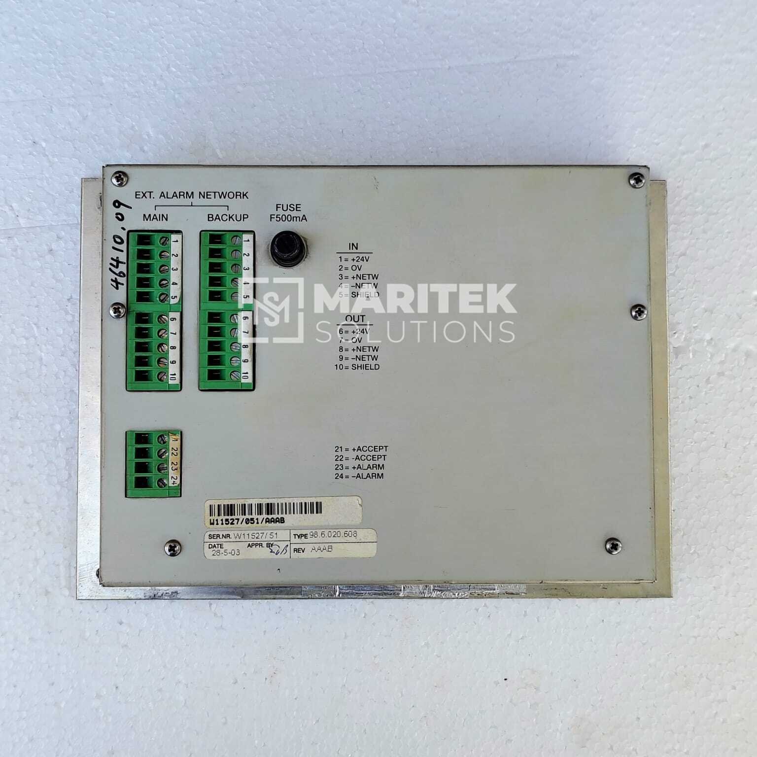 Praxis Automation Flush Mount Trackball Control Panel (98.6.020.608)