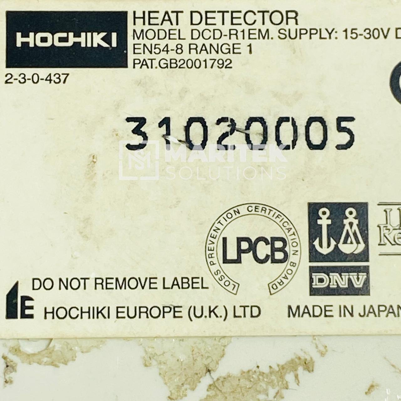 15. DCD-R1EM (New) (3) Hochiki DCD-R1EM Conventional heat detector