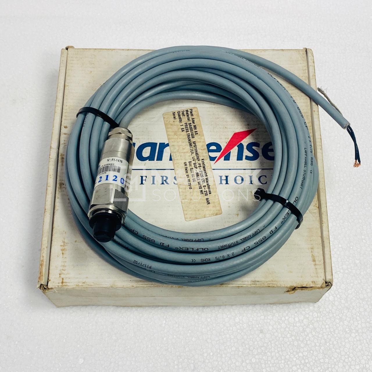 15. PS-2120 Range 0-210 Bar (New) (1) ScanSense PS-2120 Pressure transmitter (RANGE 0-210BAR)