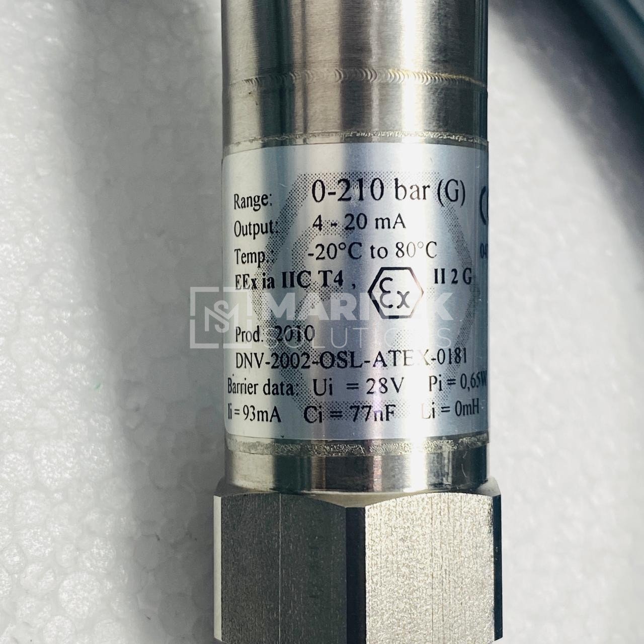 15. PS-2120 Range 0-210 Bar (New) (3) ScanSense PS-2120 Pressure transmitter (RANGE 0-210BAR)