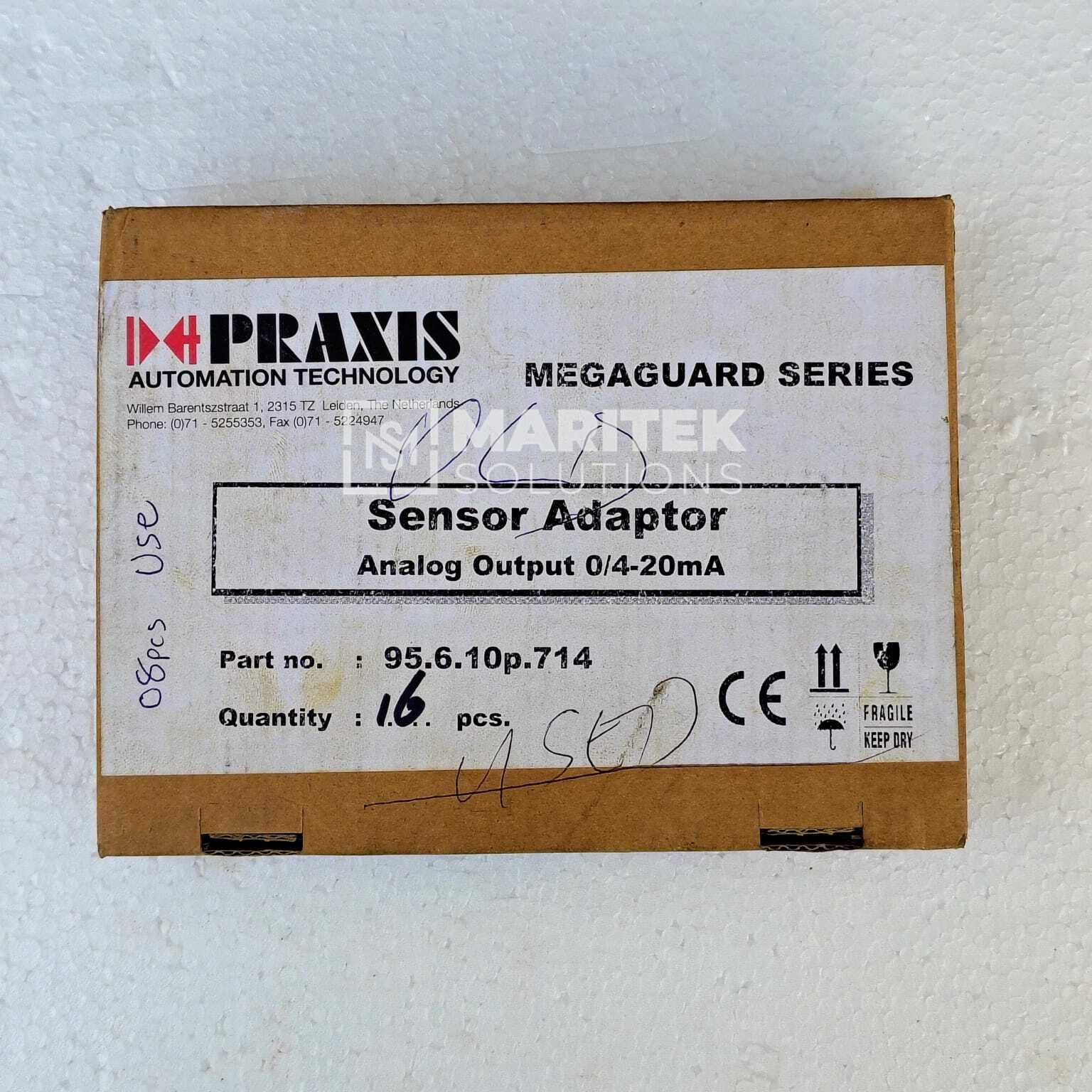 16. E95.6.10P.714 (3) Praxis Automation Megaguard Series Sensor Adaptor (E95.6.10p.714)