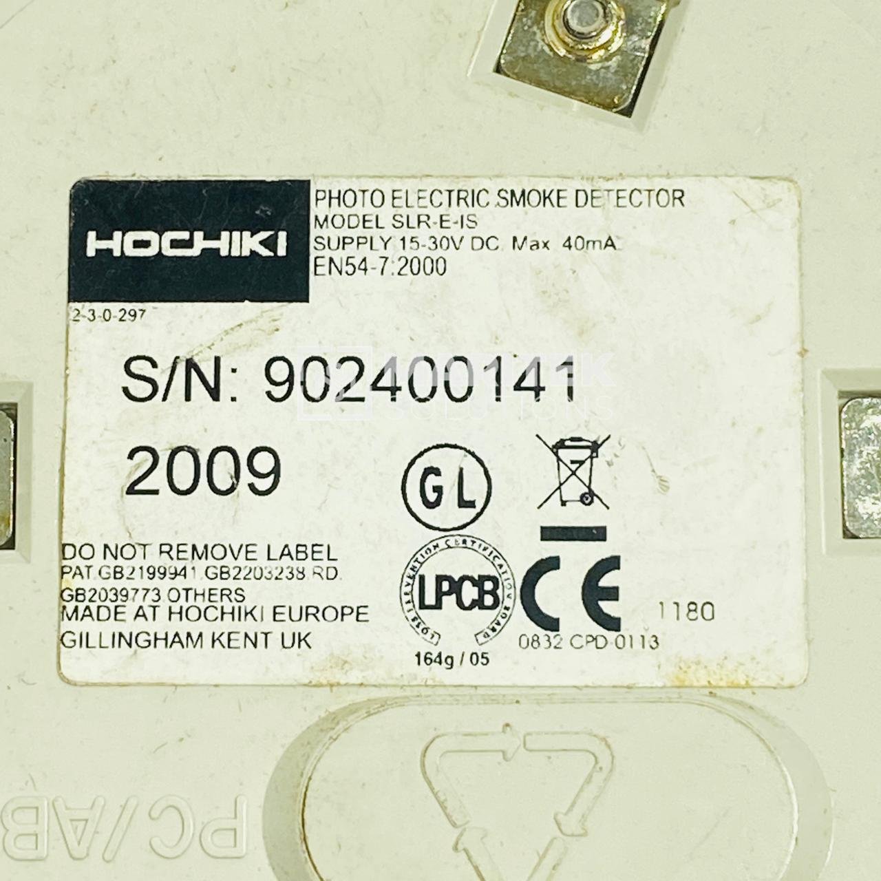 16. SLR-E-IS (New) (2) Hochiki SLR-E-IS Photoelectric Smoke Detector
