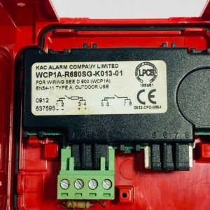 KAC Alarm WCP1A-R680SG-K013-01 Manual call point