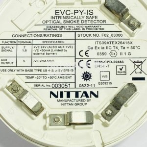 Nittan EVC-PY-IS Intrinsically Safe Optical Smoke Detector