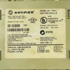 Notifier FMM-1 Monitor Module