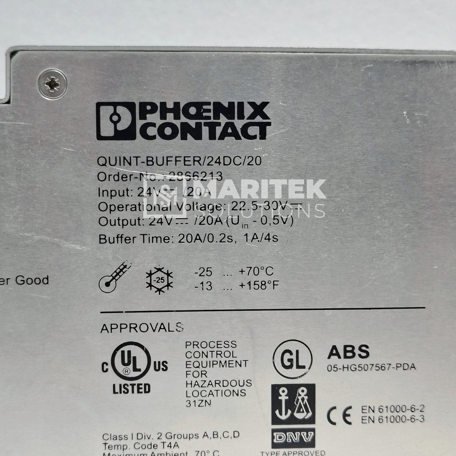 2. QUINT-BUFFER-24DC-20 (3) Phoenix Contact QUINT-BUFFER/24DC/20 (2866213) Buffer module
