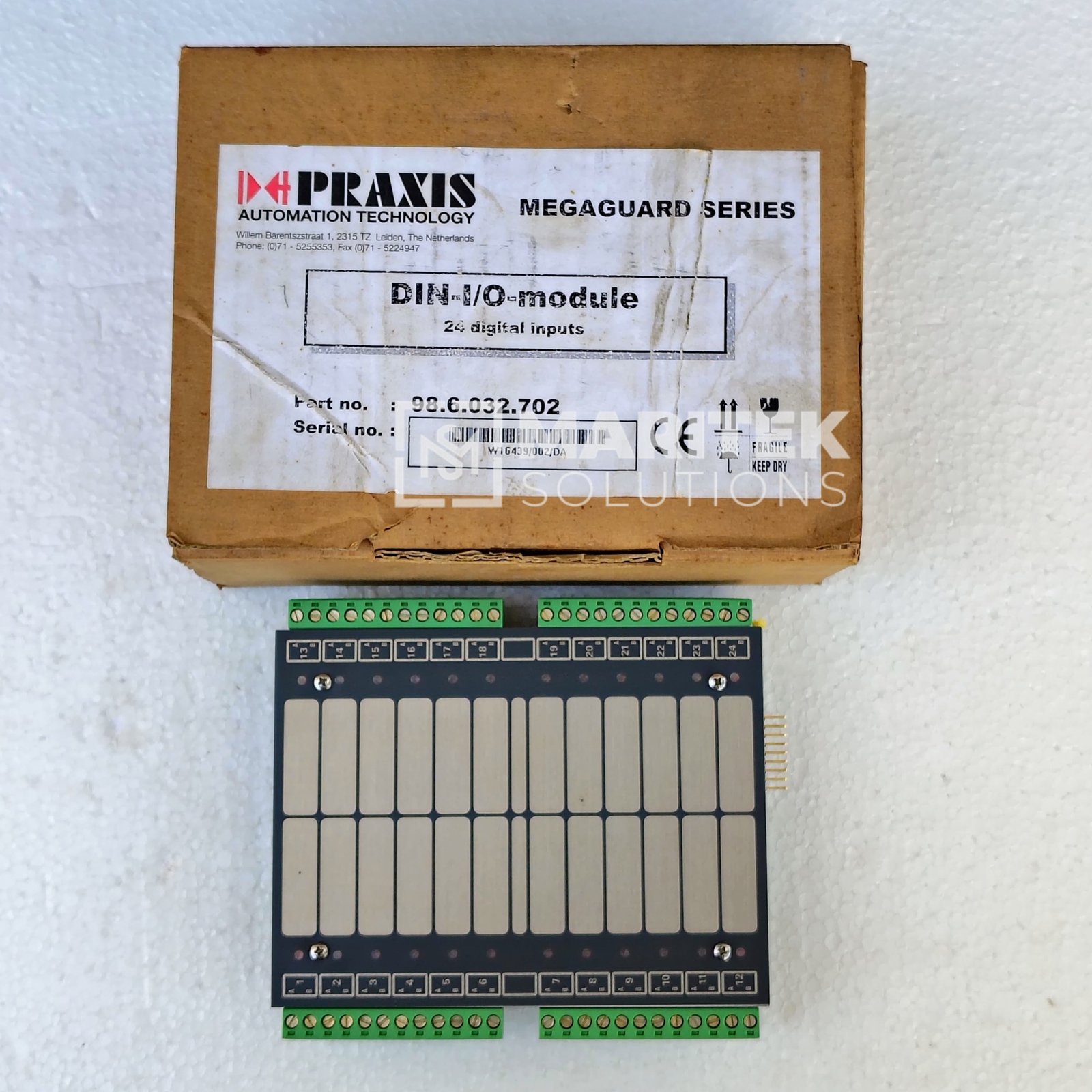 Praxis Automation Mega-Guard Series DIN-I/O-module (98.6.032.702)
