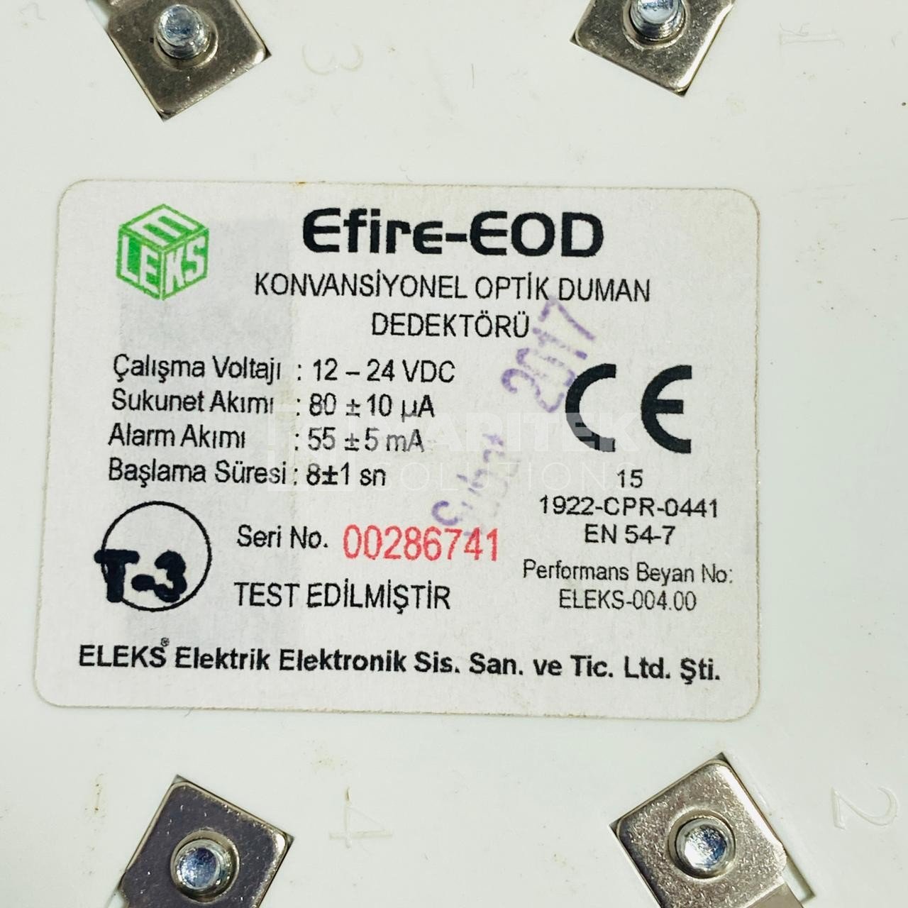 Eleks Efire-EOD Conventional optical smoke detector