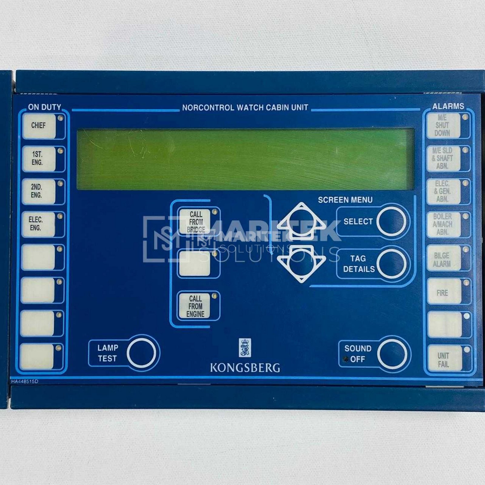 23. WCU 8100138 (1) Norcontrol 8100188 Watch Cabin Unit Display (REV J)
