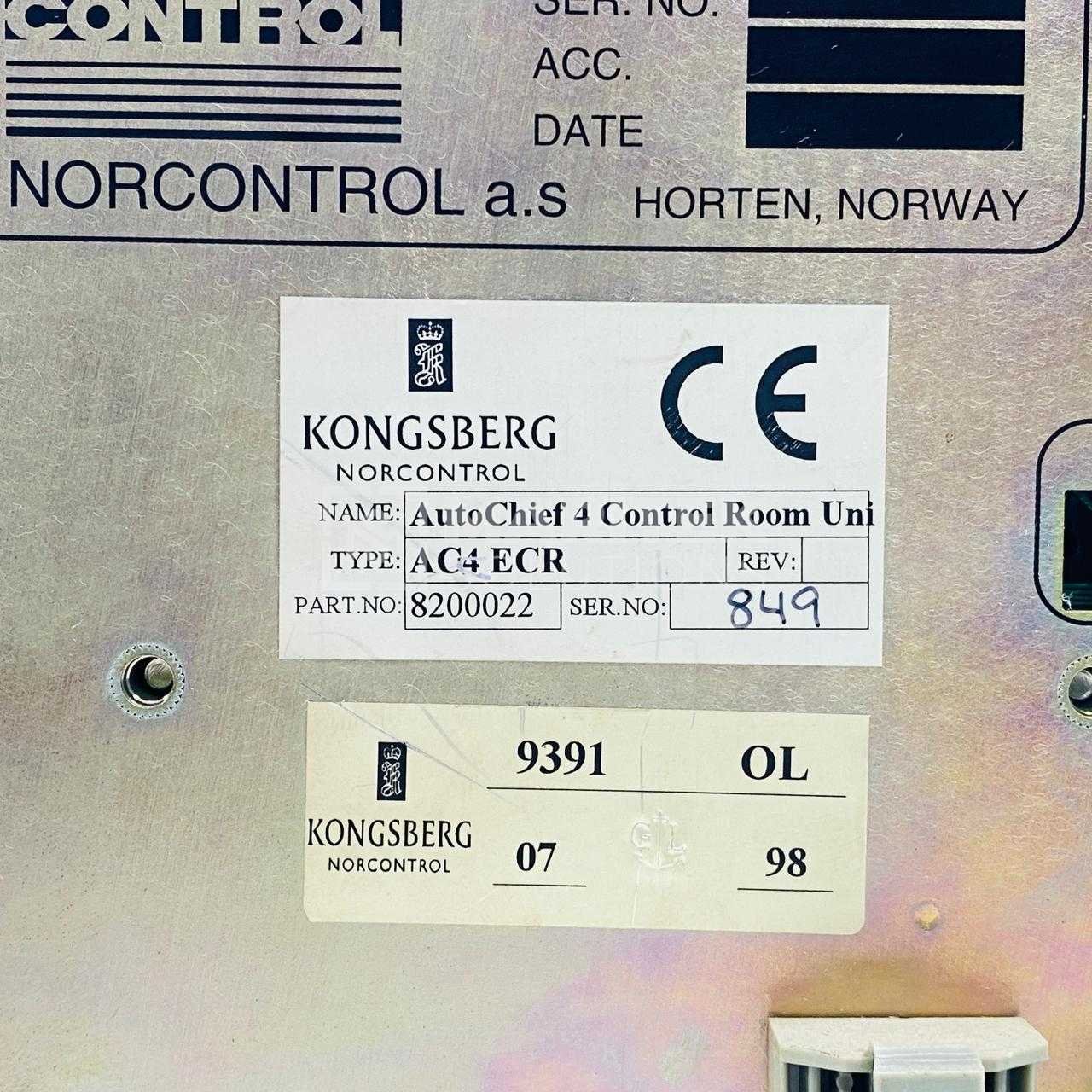 26. AC4ECR 8200022 (2) Norcontrol AC4ECR Control Room Unit