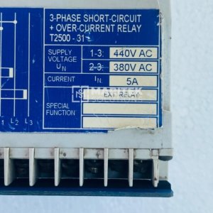 Selco T2500-31 3-Phase Short Circuit and Over-Current Relay