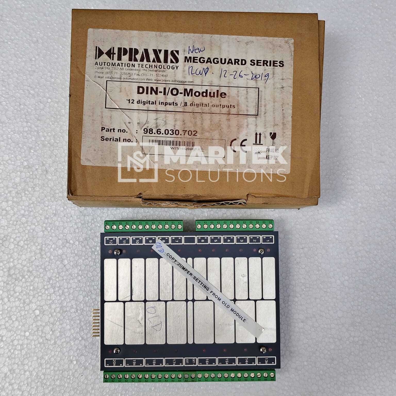 Praxis Automation Mega-Guard Series DIN-I/O-Module (98.6.030.702)