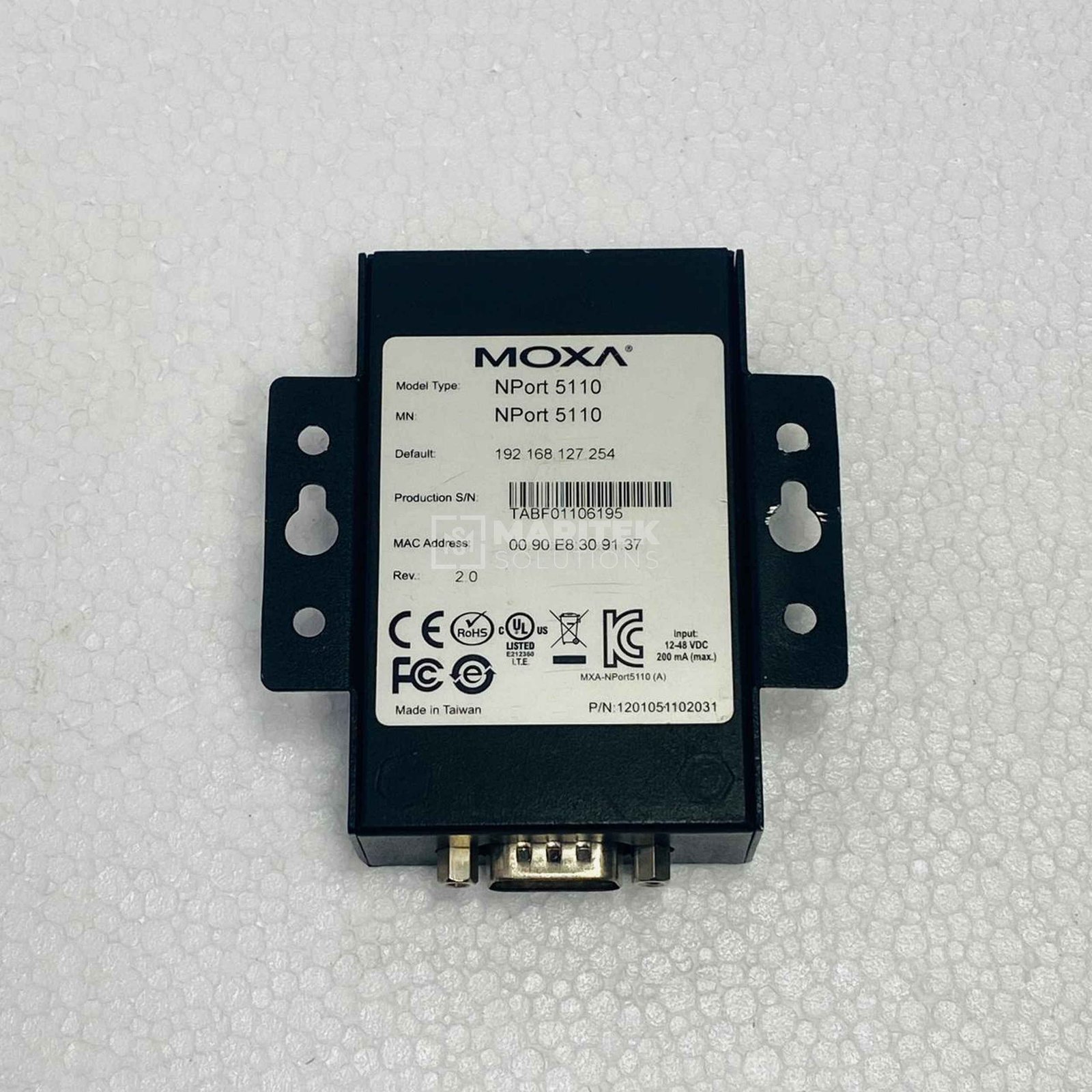 3. Nport 5110 (3) Moxa NPort 5110 Serial device server