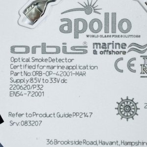 Apollo ORB-OP-42001-MAR Orbis Marine Optical Smoke Detector