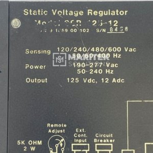 Basler Electric SSR 125-12 Static Voltage Regulator
