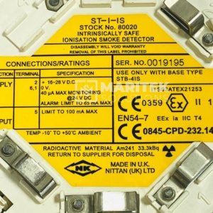 Nittan ST-I-IS Intrinsically Safe Ionization Smoke Detector
