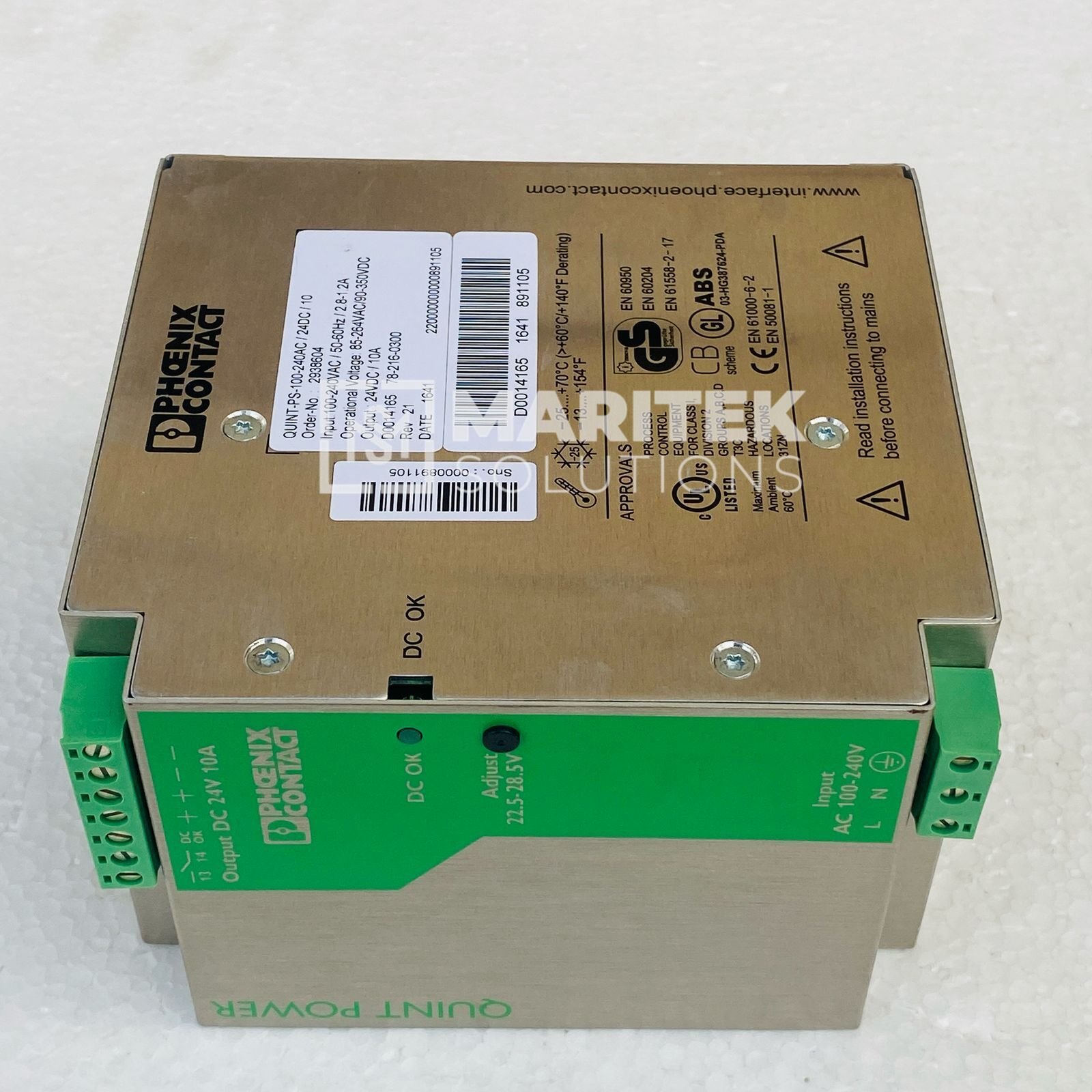 Phoenix Contact QUINT-PS-100-240AC/24DC/10 POWER DIN rail power supply unit (2938604)