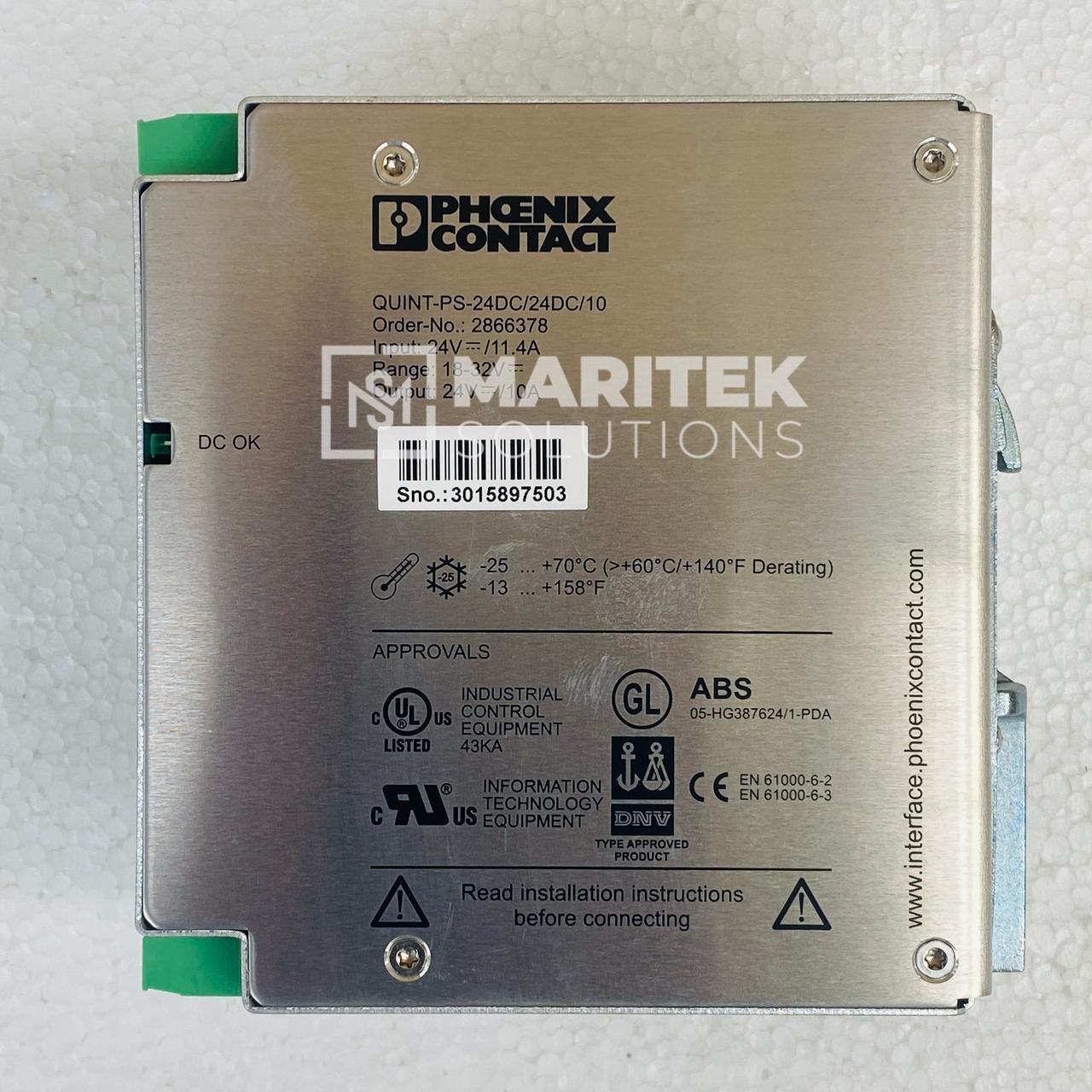 31. QUINT-PS-24DC24DC10 (4) Phoenix Contact QUINT-PS-24DC/24DC/10 (2866378) Buffer Module