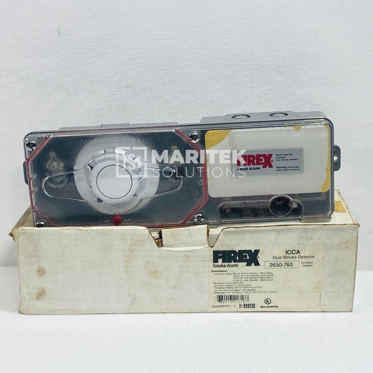 4. 2650-760 (New) (6) Apollo 2650-760 Firex ionization duct smoke detector