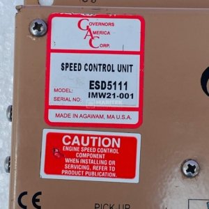 Governors America Corp ESD5111 Analog speed control unit