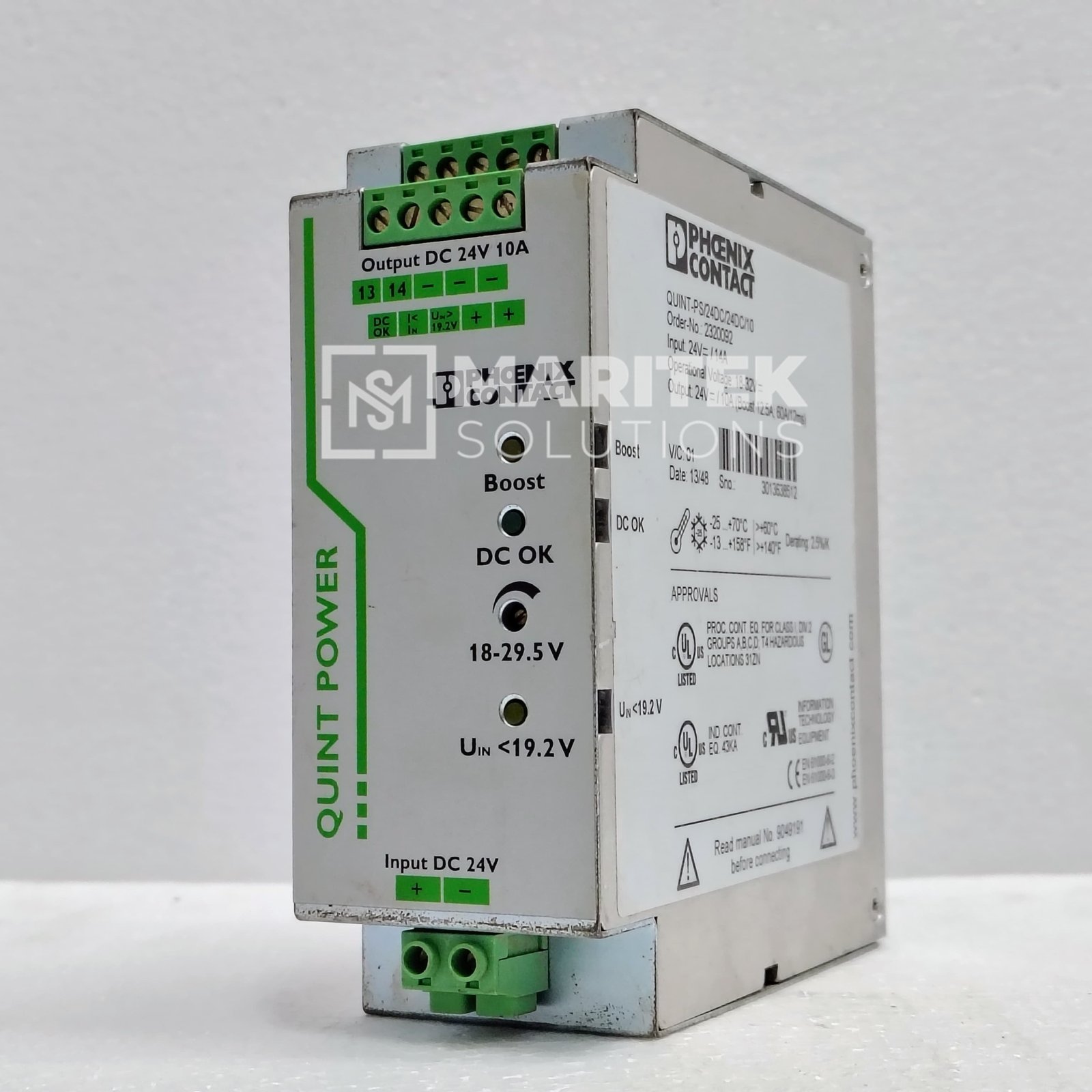 4. QUINT-PS-24DC-24DC-10 (1) Phoenix Contact QUINT-PS/24DC/24DC/10 Buffer module (2320092)