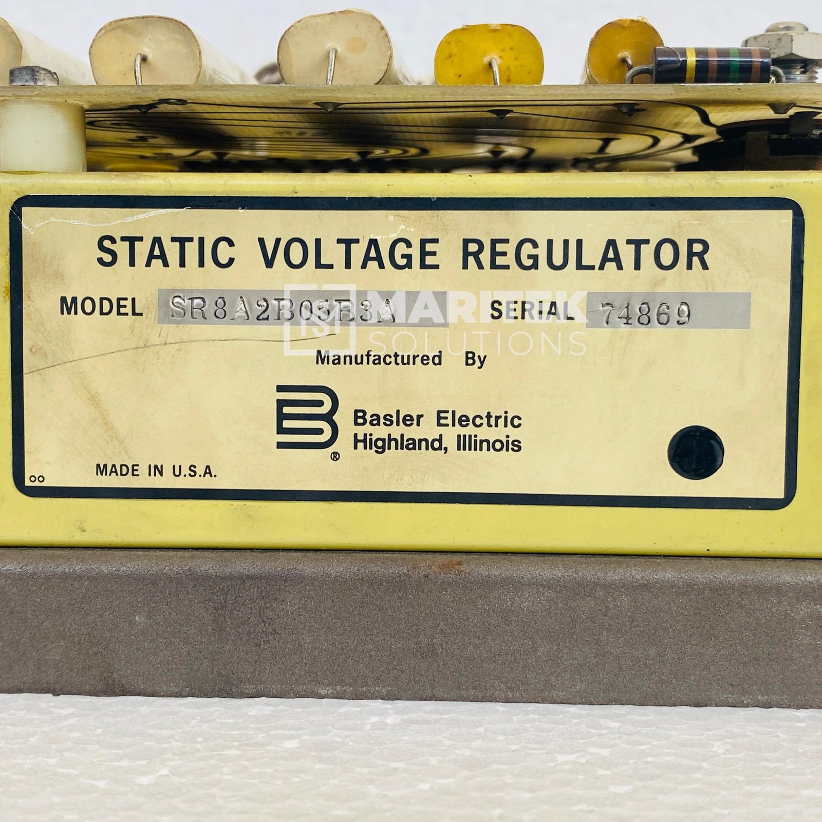 4. SR8A2B05B3A (1) Basler Electric SR8A2B05B3A